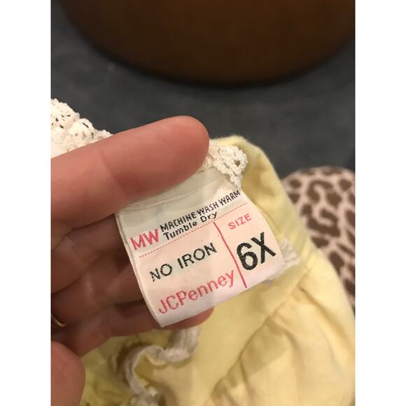 Vintage jc penny maxi dress with lace embroidery size 6x - Picture 3 of 3